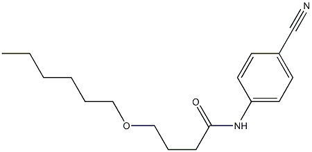 N-(4-cyanophenyl)-4-(hexyloxy)butanamide Struktur