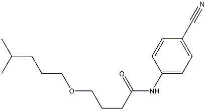 N-(4-cyanophenyl)-4-[(4-methylpentyl)oxy]butanamide Structure