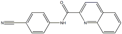 N-(4-cyanophenyl)quinoline-2-carboxamide Structure