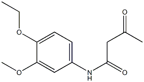 N-(4-ethoxy-3-methoxyphenyl)-3-oxobutanamide Struktur