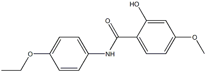 N-(4-ethoxyphenyl)-2-hydroxy-4-methoxybenzamide,,结构式