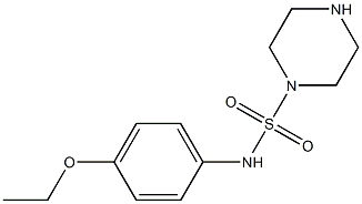 N-(4-ethoxyphenyl)piperazine-1-sulfonamide 结构式