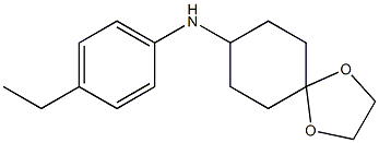 N-(4-ethylphenyl)-1,4-dioxaspiro[4.5]decan-8-amine Structure