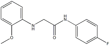 N-(4-fluorophenyl)-2-[(2-methoxyphenyl)amino]acetamide Structure