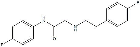 N-(4-fluorophenyl)-2-{[2-(4-fluorophenyl)ethyl]amino}acetamide Structure