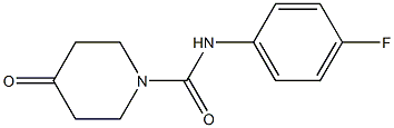 N-(4-fluorophenyl)-4-oxopiperidine-1-carboxamide,,结构式