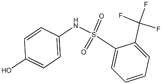 N-(4-hydroxyphenyl)-2-(trifluoromethyl)benzene-1-sulfonamide Structure