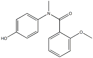 N-(4-hydroxyphenyl)-2-methoxy-N-methylbenzamide 结构式