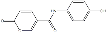 N-(4-hydroxyphenyl)-2-oxo-2H-pyran-5-carboxamide,,结构式