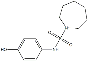 N-(4-hydroxyphenyl)azepane-1-sulfonamide Struktur