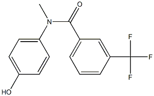 N-(4-hydroxyphenyl)-N-methyl-3-(trifluoromethyl)benzamide,,结构式