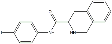 N-(4-iodophenyl)-1,2,3,4-tetrahydroisoquinoline-3-carboxamide 化学構造式