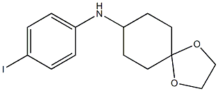 N-(4-iodophenyl)-1,4-dioxaspiro[4.5]decan-8-amine 化学構造式