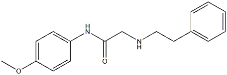  N-(4-methoxyphenyl)-2-[(2-phenylethyl)amino]acetamide