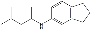 N-(4-methylpentan-2-yl)-2,3-dihydro-1H-inden-5-amine 化学構造式