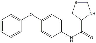 N-(4-phenoxyphenyl)-1,3-thiazolidine-4-carboxamide 化学構造式