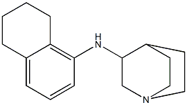 N-(5,6,7,8-tetrahydronaphthalen-1-yl)-1-azabicyclo[2.2.2]octan-3-amine Struktur