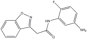 N-(5-amino-2-fluorophenyl)-2-(1,2-benzisoxazol-3-yl)acetamide 结构式