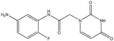 N-(5-amino-2-fluorophenyl)-2-(2,4-dioxo-1,2,3,4-tetrahydropyrimidin-1-yl)acetamide Structure