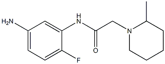 N-(5-amino-2-fluorophenyl)-2-(2-methylpiperidin-1-yl)acetamide Structure