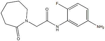 N-(5-amino-2-fluorophenyl)-2-(2-oxoazepan-1-yl)acetamide Struktur