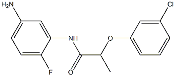 N-(5-amino-2-fluorophenyl)-2-(3-chlorophenoxy)propanamide Structure