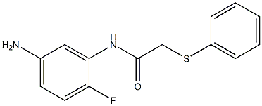 N-(5-amino-2-fluorophenyl)-2-(phenylsulfanyl)acetamide Structure