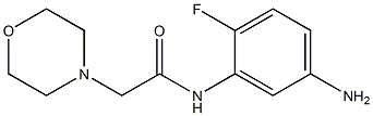N-(5-amino-2-fluorophenyl)-2-morpholin-4-ylacetamide Struktur