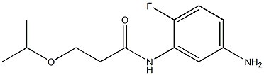 N-(5-amino-2-fluorophenyl)-3-(propan-2-yloxy)propanamide Structure