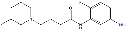 N-(5-amino-2-fluorophenyl)-4-(3-methylpiperidin-1-yl)butanamide Struktur