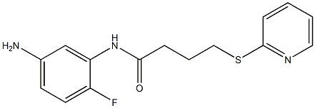 N-(5-amino-2-fluorophenyl)-4-(pyridin-2-ylsulfanyl)butanamide Struktur