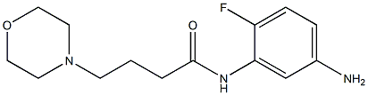 N-(5-amino-2-fluorophenyl)-4-morpholin-4-ylbutanamide,,结构式