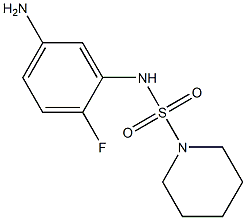 N-(5-amino-2-fluorophenyl)piperidine-1-sulfonamide 化学構造式