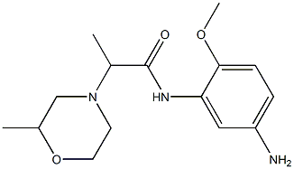 N-(5-amino-2-methoxyphenyl)-2-(2-methylmorpholin-4-yl)propanamide|