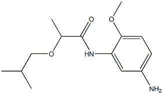 N-(5-amino-2-methoxyphenyl)-2-(2-methylpropoxy)propanamide Struktur