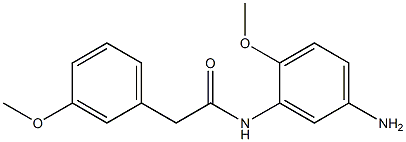 N-(5-amino-2-methoxyphenyl)-2-(3-methoxyphenyl)acetamide Structure