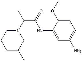 N-(5-amino-2-methoxyphenyl)-2-(3-methylpiperidin-1-yl)propanamide,,结构式