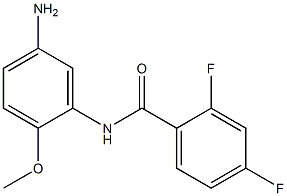 N-(5-amino-2-methoxyphenyl)-2,4-difluorobenzamide 化学構造式