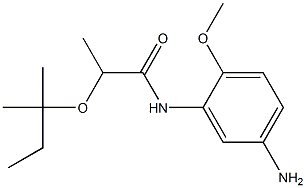 N-(5-amino-2-methoxyphenyl)-2-[(2-methylbutan-2-yl)oxy]propanamide Structure