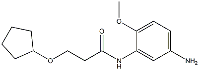 N-(5-amino-2-methoxyphenyl)-3-(cyclopentyloxy)propanamide Structure