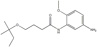 N-(5-amino-2-methoxyphenyl)-4-[(2-methylbutan-2-yl)oxy]butanamide Structure