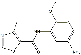 N-(5-amino-2-methoxyphenyl)-4-methyl-1,3-thiazole-5-carboxamide Structure