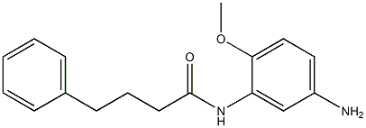 N-(5-amino-2-methoxyphenyl)-4-phenylbutanamide 化学構造式