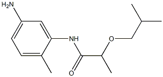 N-(5-amino-2-methylphenyl)-2-(2-methylpropoxy)propanamide Struktur