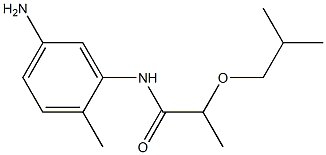 N-(5-amino-2-methylphenyl)-2-(2-methylpropoxy)propanamide Structure