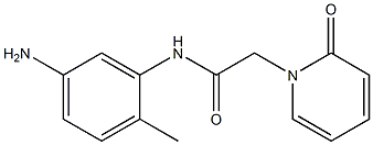 N-(5-amino-2-methylphenyl)-2-(2-oxopyridin-1(2H)-yl)acetamide 化学構造式