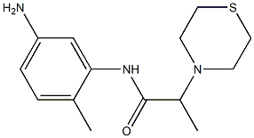 N-(5-amino-2-methylphenyl)-2-(thiomorpholin-4-yl)propanamide Structure