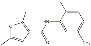 N-(5-amino-2-methylphenyl)-2,5-dimethyl-3-furamide 化学構造式