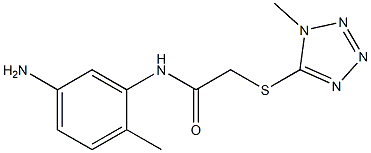 N-(5-amino-2-methylphenyl)-2-[(1-methyl-1H-1,2,3,4-tetrazol-5-yl)sulfanyl]acetamide Structure