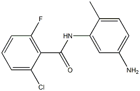 N-(5-amino-2-methylphenyl)-2-chloro-6-fluorobenzamide Struktur